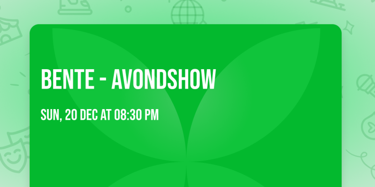 Bente – avondshow — Muziek in Amsterdam
