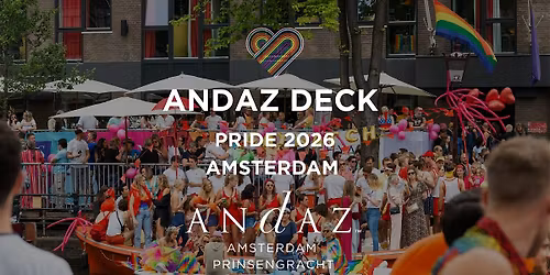 The Andaz Champagne Deck by Veuve Clicquot | World Pride 2026 — Uitgaan in Amsterdam