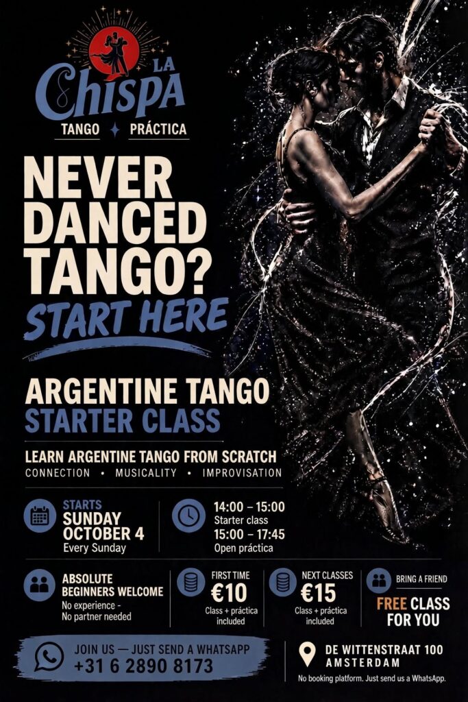 Tango voor Beginners – Starter Classes Amsterdam in Amsterdam