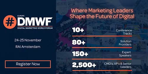 DMWF Europe (Digital Marketing World Forum) — Lezingen in Amsterdam