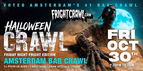 The Fright Crawl | Amsterdam’s Hottest Halloween Bar Crawl 2026 | Fri, Oct 30 in Amsterdam