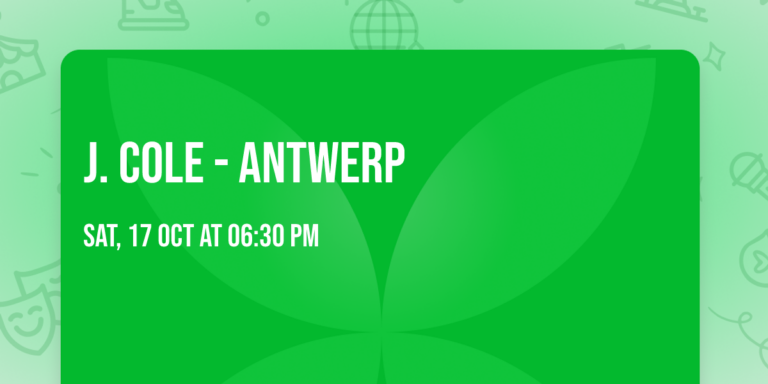 J. Cole – Antwerp — Muziek in Amsterdam